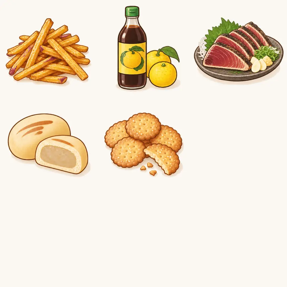 かんざしの特徴を描いたイラスト