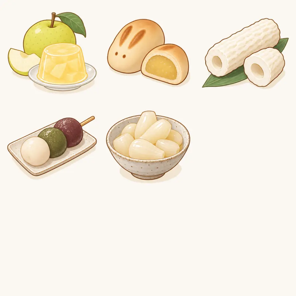 とうふちくわの特徴を描いたイラスト